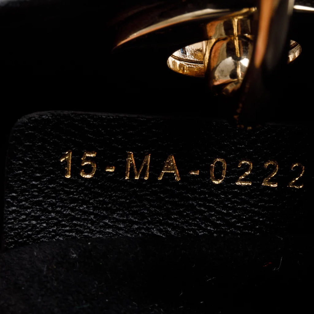 2022 Black Leather Micro Lady Dior Bag w/ Box &amp; Receipt