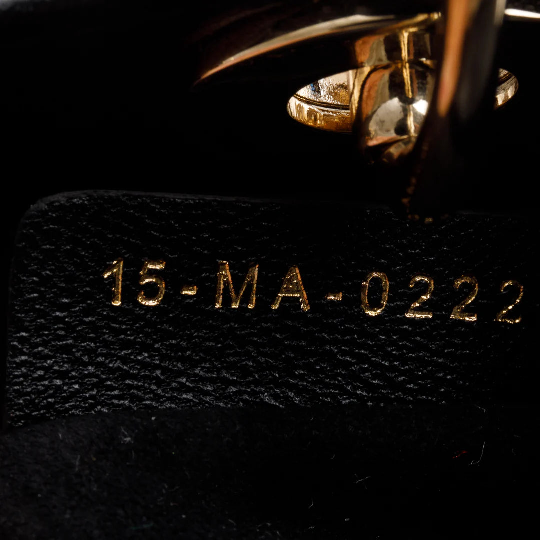 2022 Black Leather Micro Lady Dior Bag w/ Box &amp; Receipt