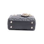 2022 Black Leather Micro Lady Dior Bag w/ Box &amp; Receipt