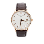 18k Rose Gold Slimline 37.5 MM Automatic Watch w/ Box