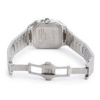 Stainless Steel Santos de Automatic Watch, Medium Model 4075 w/ Box, Papers &amp; Extra Strap Coeur Cult Core