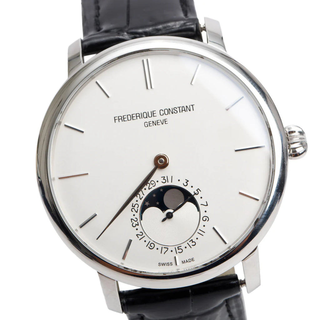 Stainless Steel Slimline 42 MM Moonphase Automatic Watch w/ Box &amp; Papers Coeur Cult Core