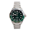 2025 Stainless Steel Aquaracer Professional 300M GMT 42 MM Automatic Watch Green Dial WBP5115 w/ Box, Receipt &amp; Papers