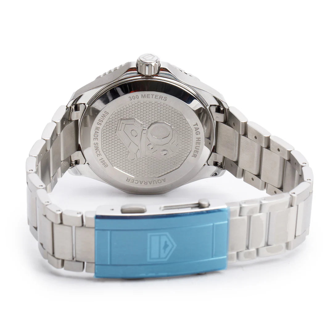 2025 Stainless Steel Aquaracer Professional 300M GMT 42 MM Automatic Watch Green Dial WBP5115 w/ Box, Receipt &amp; Papers