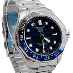 Stainless Steel Aquaracer Professional 300M GMT 42 MM Automatic Watch Blue Dial WBP5114 w/ Box &amp; Papers