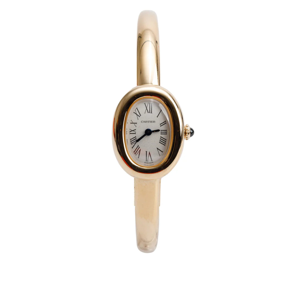 2025 18k Yellow Gold Baignoire Quartz Watch, Mini Model 4596 w/ Box, Receipt &amp; Papers Coeur Cult Core