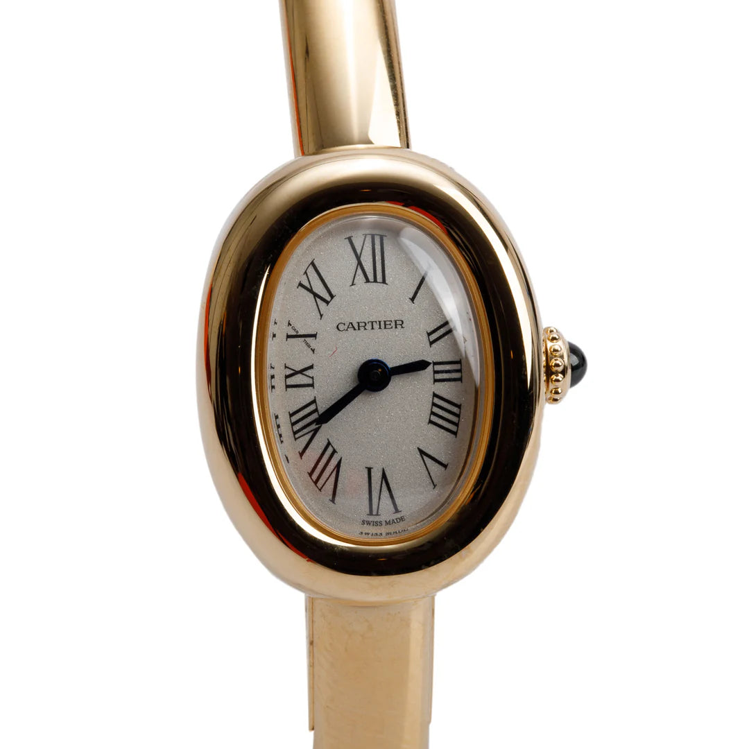 2025 18k Yellow Gold Baignoire Quartz Watch, Mini Model 4596 w/ Box, Receipt &amp; Papers Coeur Cult Core
