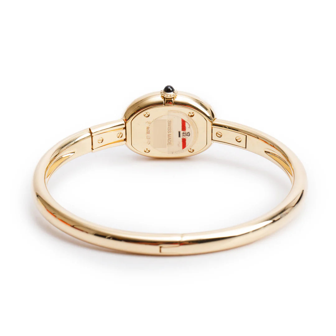 2025 18k Yellow Gold Baignoire Quartz Watch, Mini Model 4596 w/ Box, Receipt &amp; Papers Coeur Cult Core