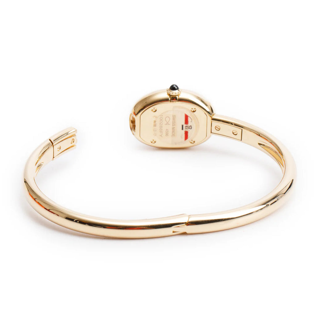 2025 18k Yellow Gold Baignoire Quartz Watch, Mini Model 4596 w/ Box, Receipt &amp; Papers Coeur Cult Core