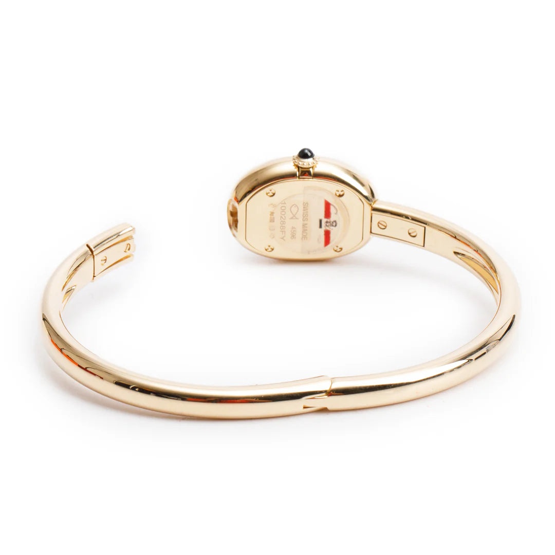 2025 18k Yellow Gold Baignoire Quartz Watch, Mini Model 4596 w/ Box, Receipt &amp; Papers Coeur Cult Core