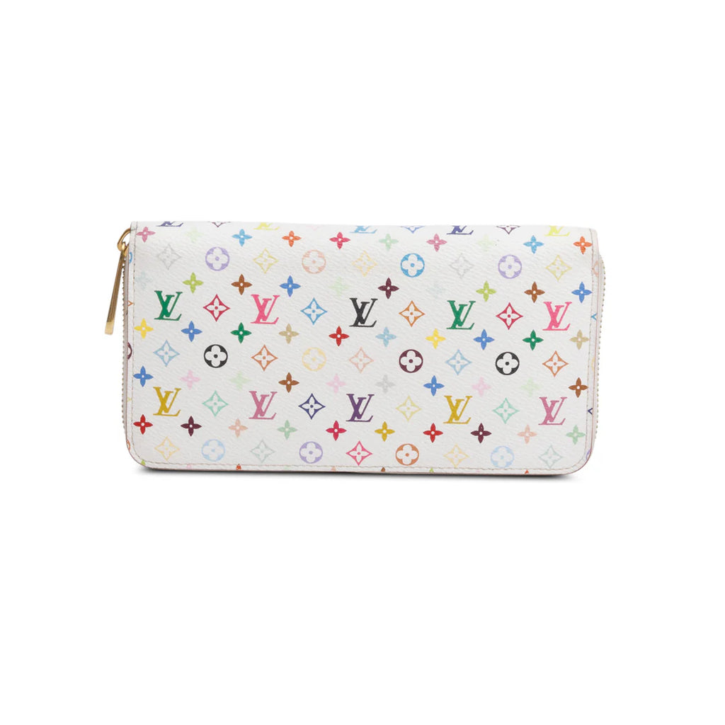 White Multicolore Monogram Zippy Wallet w/ Box Coeur Cult Core