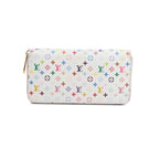 White Multicolore Monogram Zippy Wallet w/ Box Coeur Cult Core