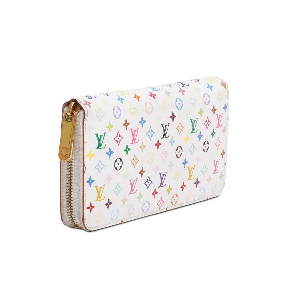 White Multicolore Monogram Zippy Wallet w/ Box Coeur Cult Core