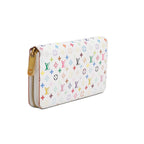 White Multicolore Monogram Zippy Wallet w/ Box Coeur Cult Core