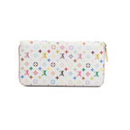 White Multicolore Monogram Zippy Wallet w/ Box Coeur Cult Core