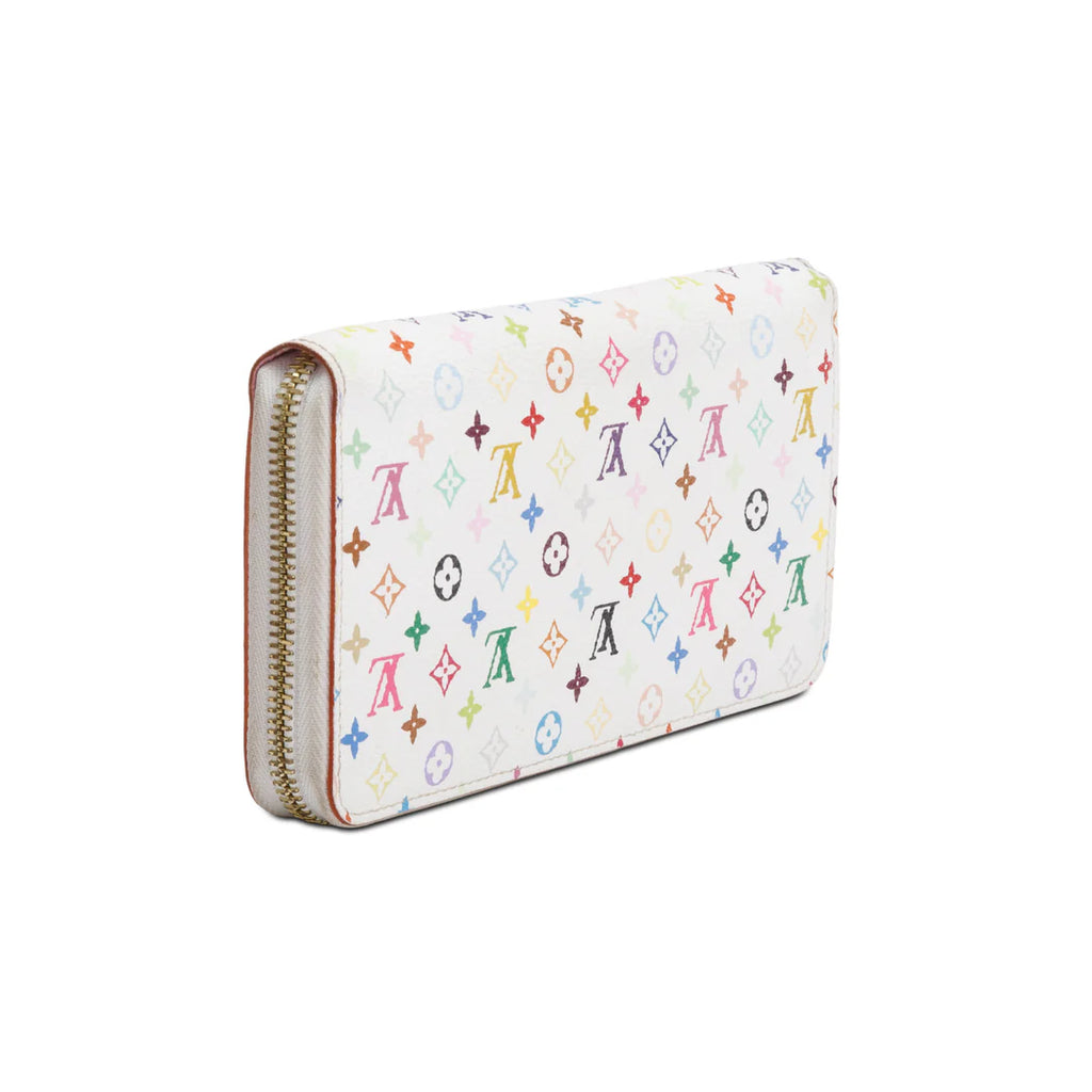 White Multicolore Monogram Zippy Wallet w/ Box Coeur Cult Core