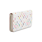 White Multicolore Monogram Zippy Wallet w/ Box Coeur Cult Core