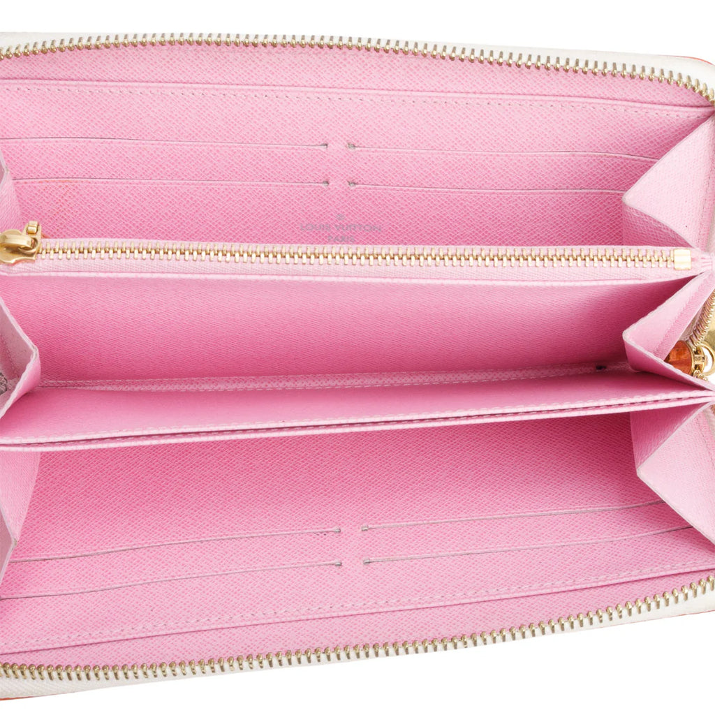 White Multicolore Monogram Zippy Wallet w/ Box Coeur Cult Core
