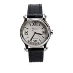 Stainless Steel Diamond Happy Sport 30 MM Automatic Watch w/ Box