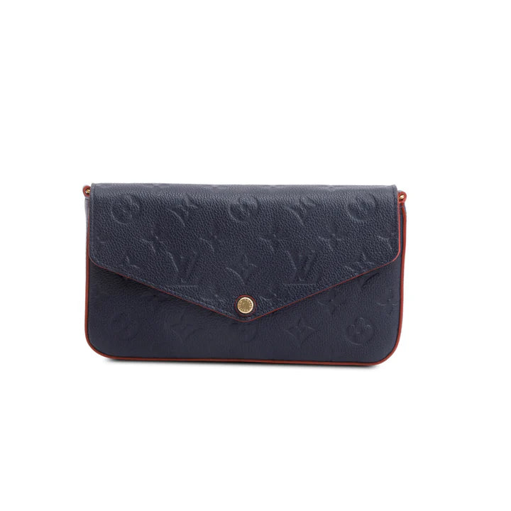 2020 Navy Monogram Empreinte Pochette Felicie w/ Inserts &amp; Box