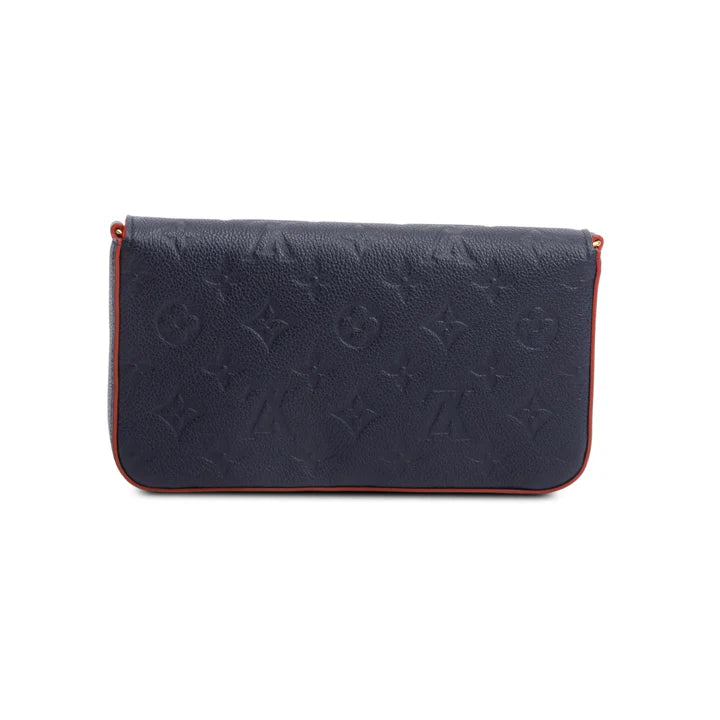 2020 Navy Monogram Empreinte Pochette Felicie w/ Inserts &amp; Box