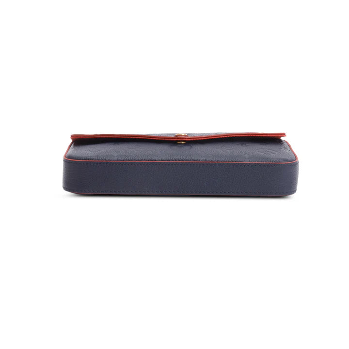 2020 Navy Monogram Empreinte Pochette Felicie w/ Inserts &amp; Box