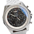Stainless Steel Bently 6.75 49 MM Automatic Chronograph Watch A44364 w/ Box &amp; Papers
