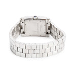 Stainless Steel Diamond Mother of Pearl Dial Happy Sport Square Quartz Watch 8495 Coeur Cult Core