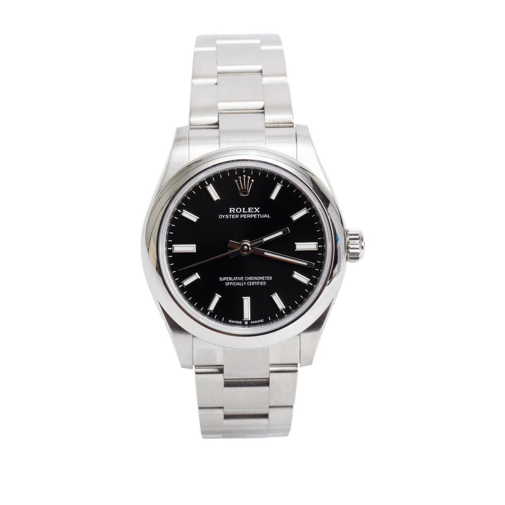 2024 Stainless Steel Black Dial Oyster Perpetual 31 MM Watch 277200 w/ Box &amp; Papers