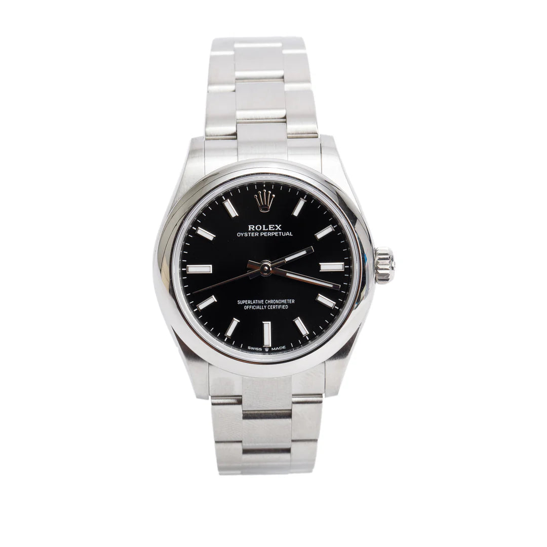 2024 Stainless Steel Black Dial Oyster Perpetual 31 MM Watch 277200 w/ Box &amp; Papers