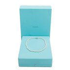 2022 18k White Gold 7-7.5 MM Akoya Cultured Pearl Necklace w/ Box &amp; Receipt Coeur Cult Core