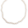 2022 18k White Gold 7-7.5 MM Akoya Cultured Pearl Necklace w/ Box &amp; Receipt Coeur Cult Core