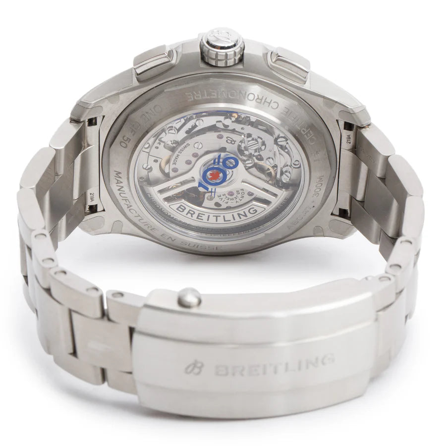 2025 Stainless Steel Royal Canadian Air Force Avenger B01 44 MM Chronograph Automatic Watch AB0147 w/ Box &amp; Papers