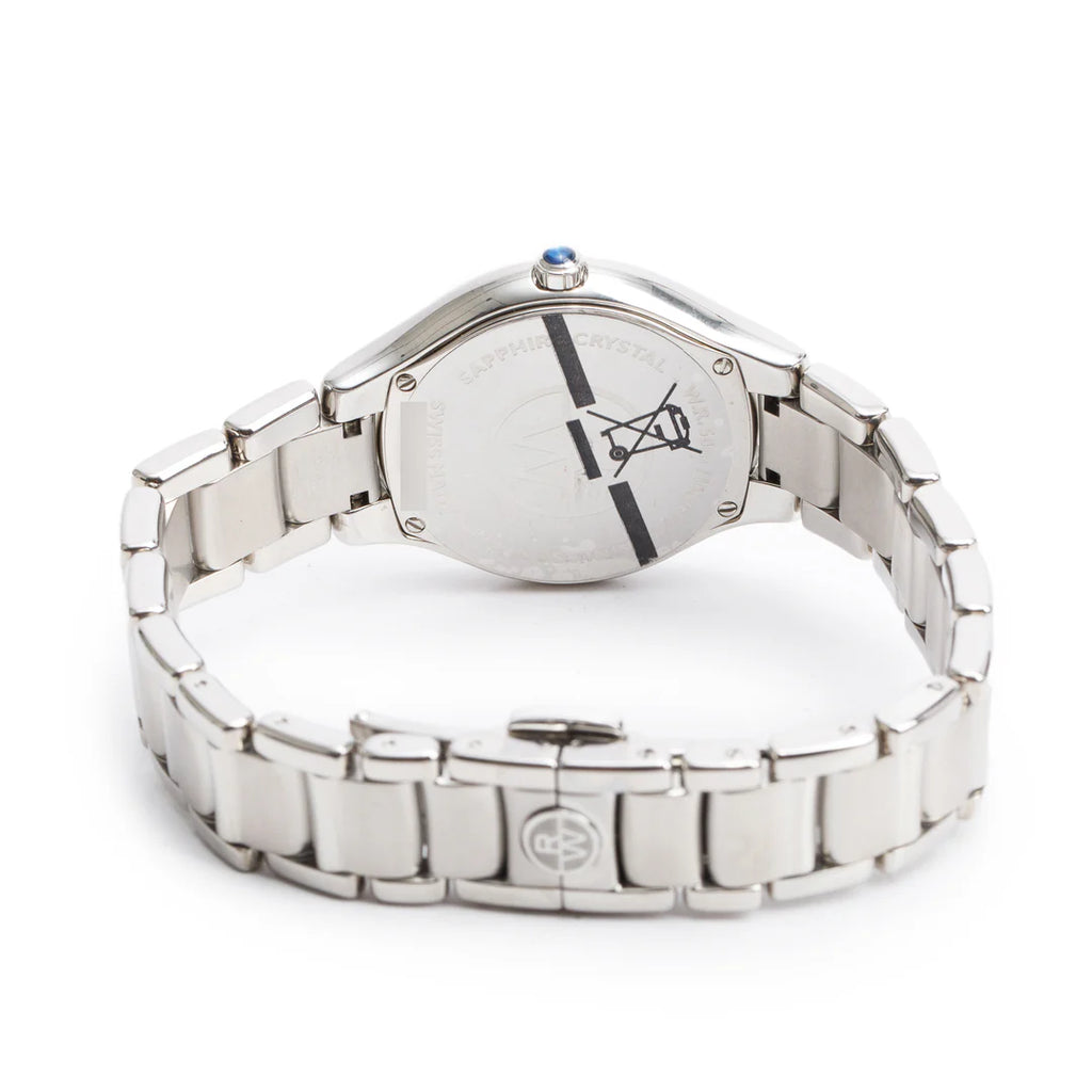 Stainless Steel Diamond Bezel Mother of Pearl Diamond Dial Noemia 32 MM Quartz Watch 5132 w/ Box
