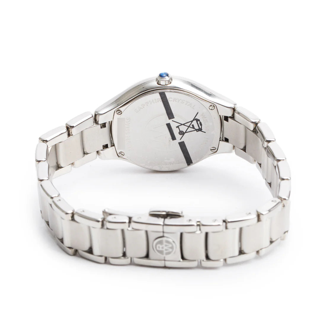 Stainless Steel Diamond Bezel Mother of Pearl Diamond Dial Noemia 32 MM Quartz Watch 5132 w/ Box