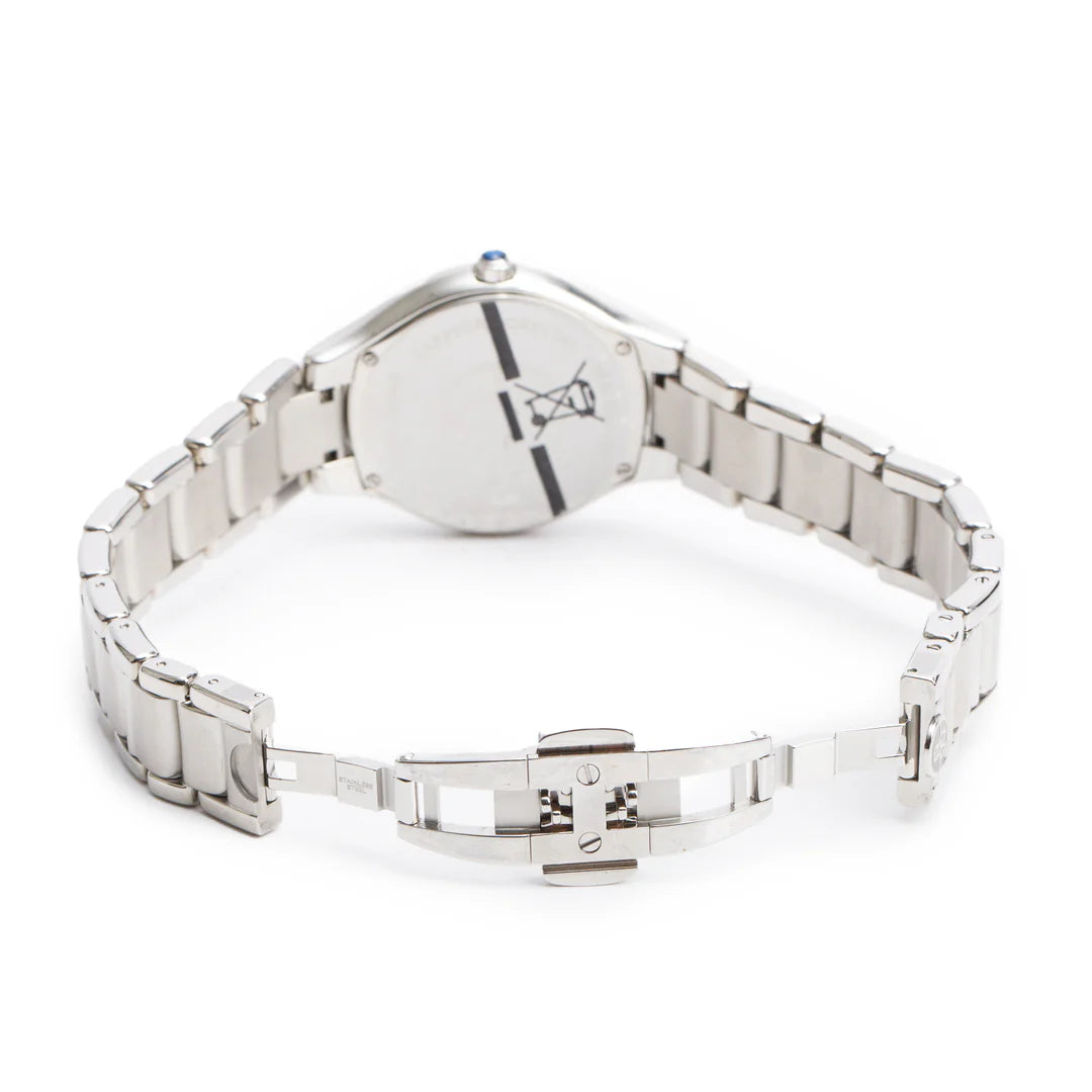 Stainless Steel Diamond Bezel Mother of Pearl Diamond Dial Noemia 32 MM Quartz Watch 5132 w/ Box