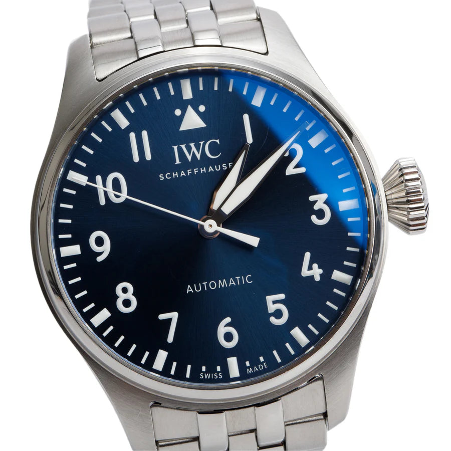 Stainless Steel Big Pilot 43 MM Automatic Watch Blue Dial IW329304 w/ Box