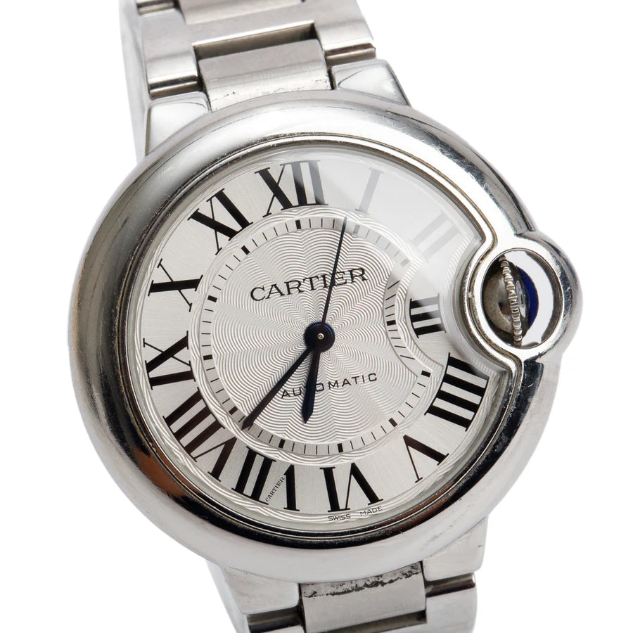 Stainless Steel Ballon Bleu de 33 MM Automatic Watch 3489 w/ Box &amp; Papers