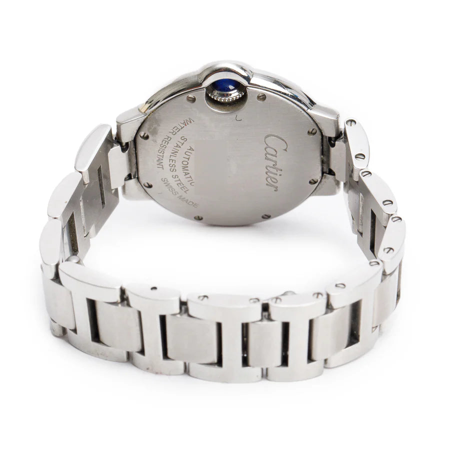 Stainless Steel Ballon Bleu de 33 MM Automatic Watch 3489 w/ Box &amp; Papers