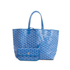 Blue Monogram Canvas Saint Louis Tote PM w/ Pouch Coeur Cult Core