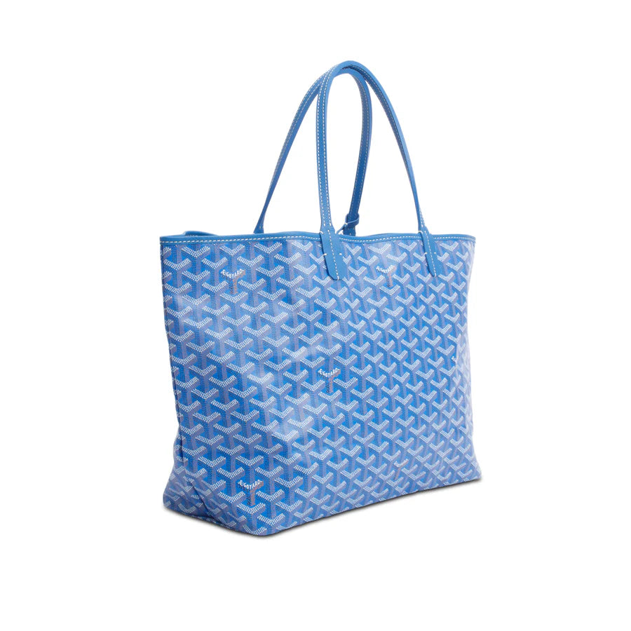 Blue Monogram Canvas Saint Louis Tote PM w/ Pouch Coeur Cult Core