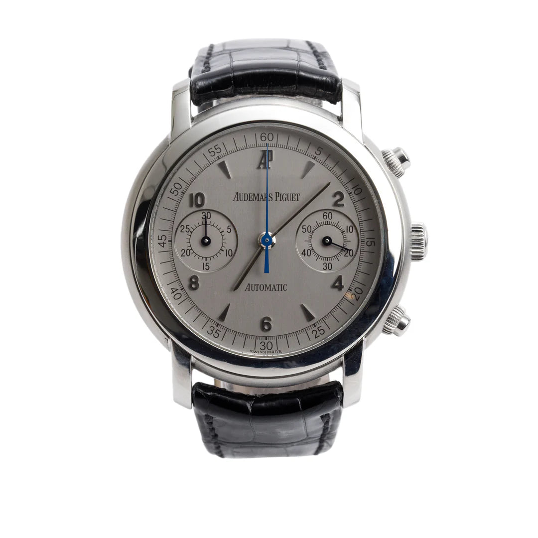 Stainless Steel Jules Audemars 38 MM Chronograph Automatic Watch Coeur Cult Core