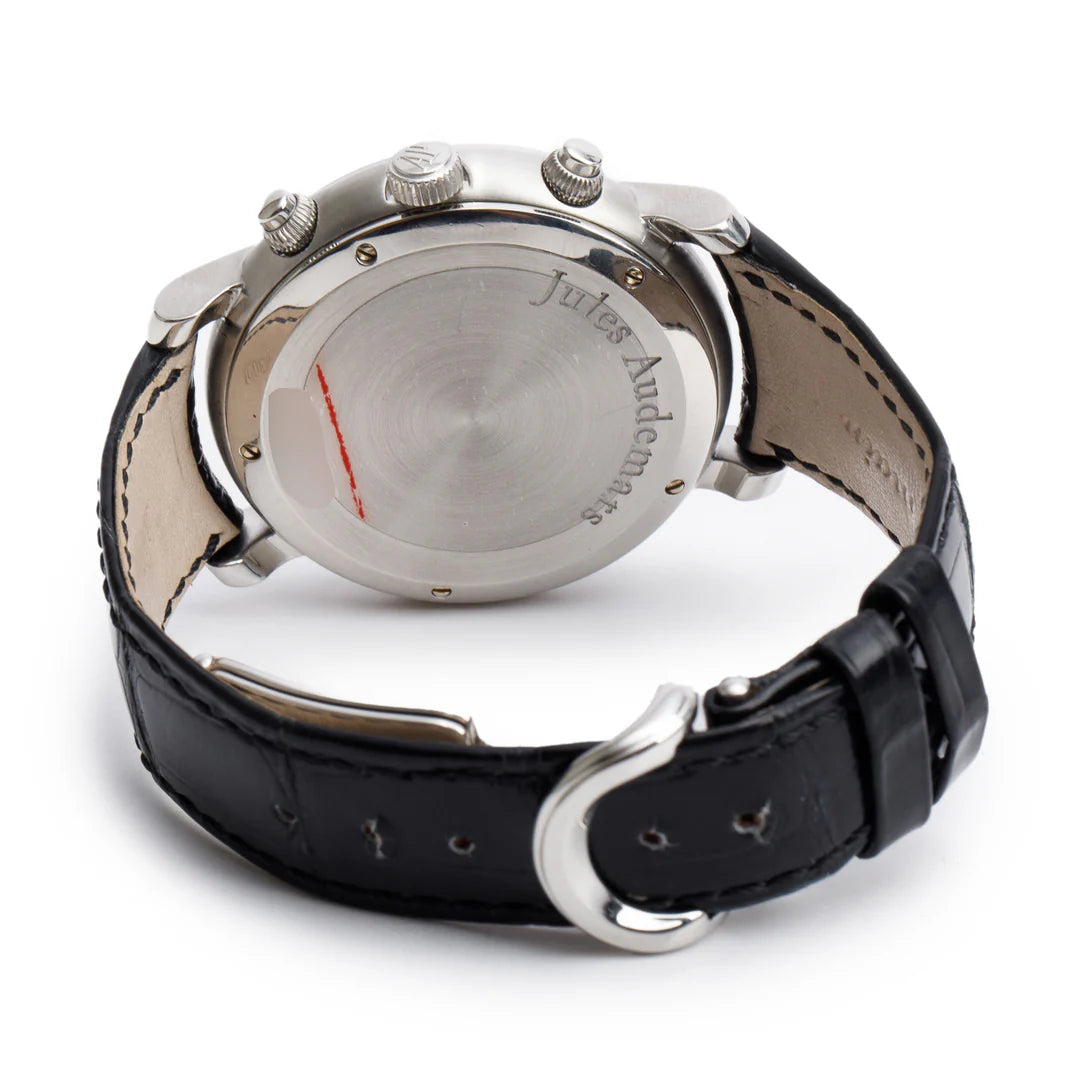 Stainless Steel Jules Audemars 38 MM Chronograph Automatic Watch Coeur Cult Core