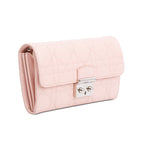 Pink Cannage Leather Miss Dior Promenade Chain Wallet