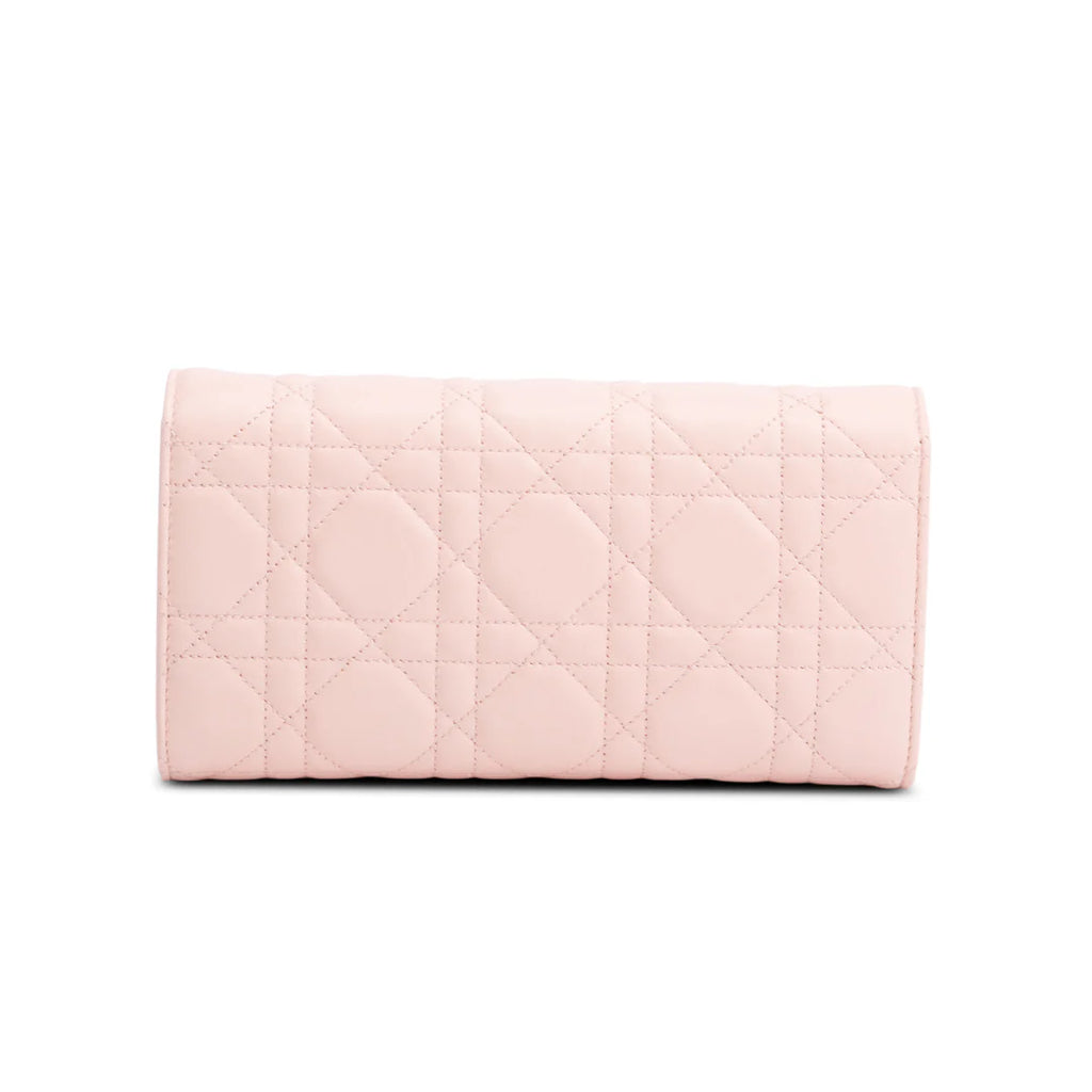 Pink Cannage Leather Miss Dior Promenade Chain Wallet