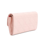 Pink Cannage Leather Miss Dior Promenade Chain Wallet