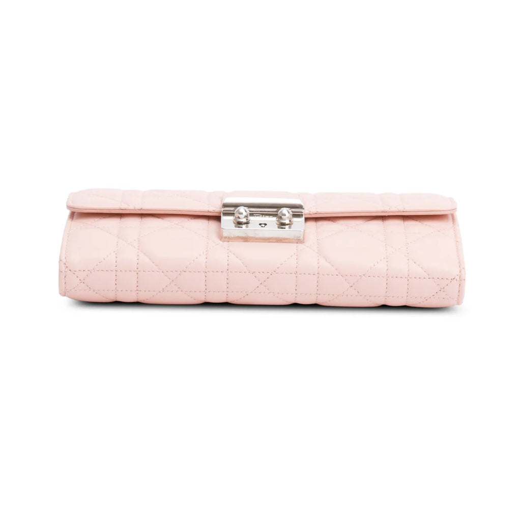 Pink Cannage Leather Miss Dior Promenade Chain Wallet