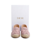 Pink Embroidered Toile De Jouy Granville Espadrille, Size 40 w/ Box