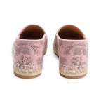 Pink Embroidered Toile De Jouy Granville Espadrille, Size 40 w/ Box