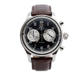 Stainless Steel Trainmaster Cannonball 43 MM Automatic Chronograph Watch Black Dial w/ Box &amp; Papers